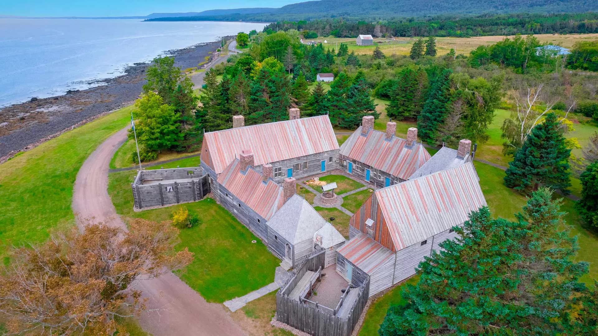 The reconstructed wooden Habitation at Port-Royal National Historic Site
