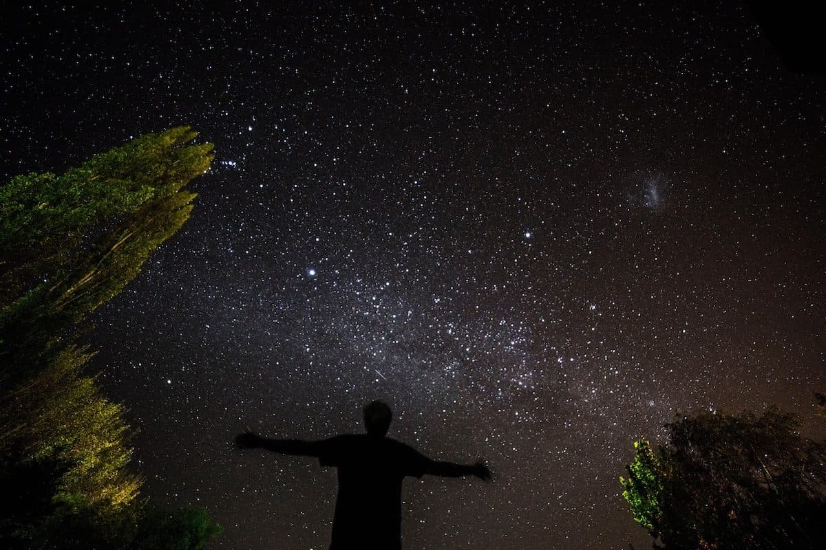 The night sky over Four Corners Algonquin, with the Milky Way overhead